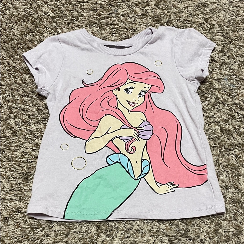 Disney Ariel Kids T-Shirt - Purple and Green